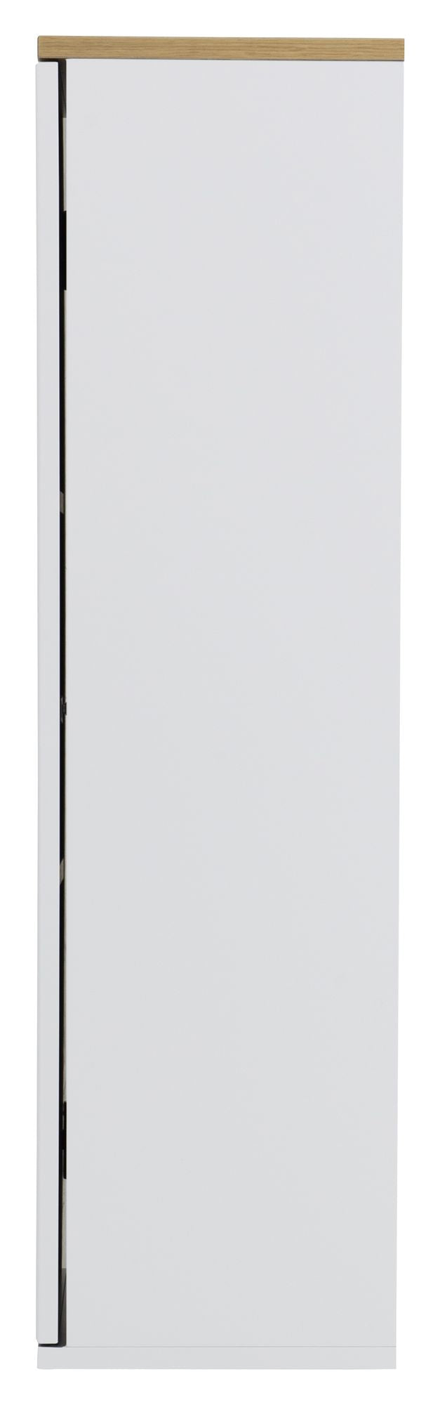 Dot Wall Cabinet 1 Door, White/Oak