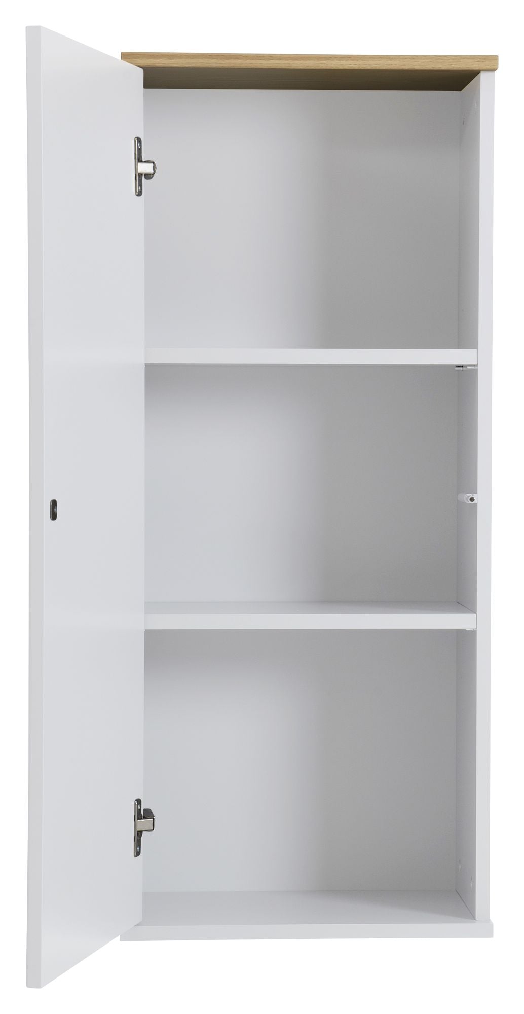 Dot Wall Cabinet 1 Door, White/Oak