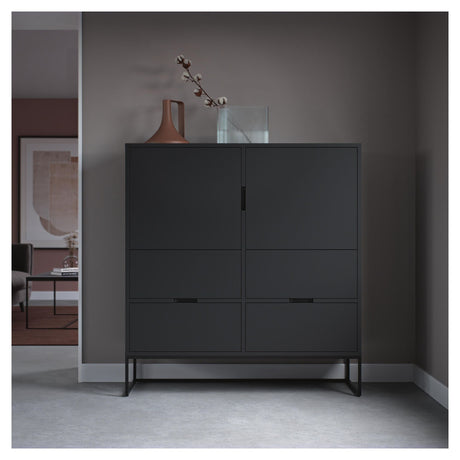 TENZO LIPP High Sideboard - Black