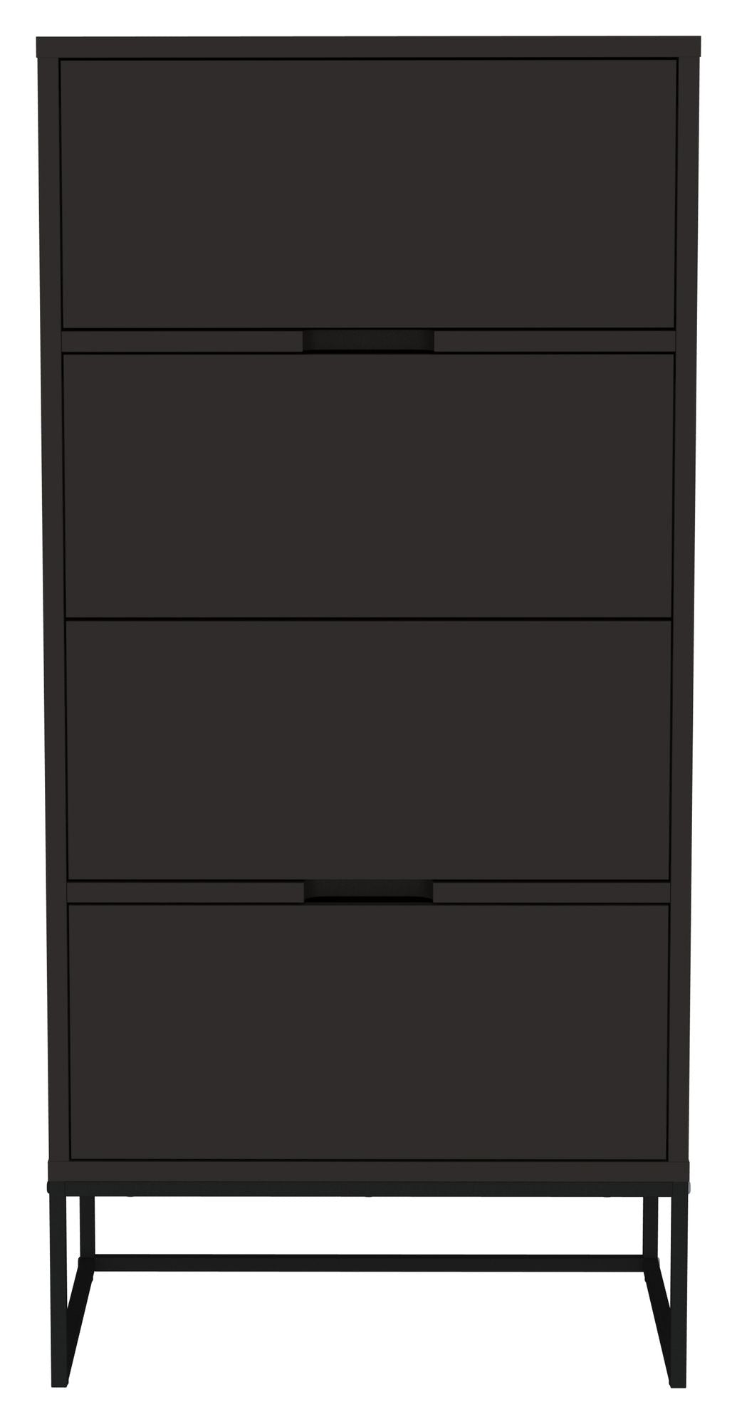 Lipp Chest w. 4 drawers, Shadow Black