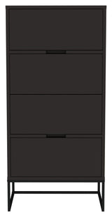 Lipp Chest w. 4 drawers, Shadow Black