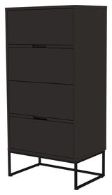 Lipp Chest w. 4 drawers, Shadow Black