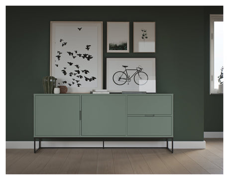 TENZO LIPP Sideboard w. 2 drawers - Matte green