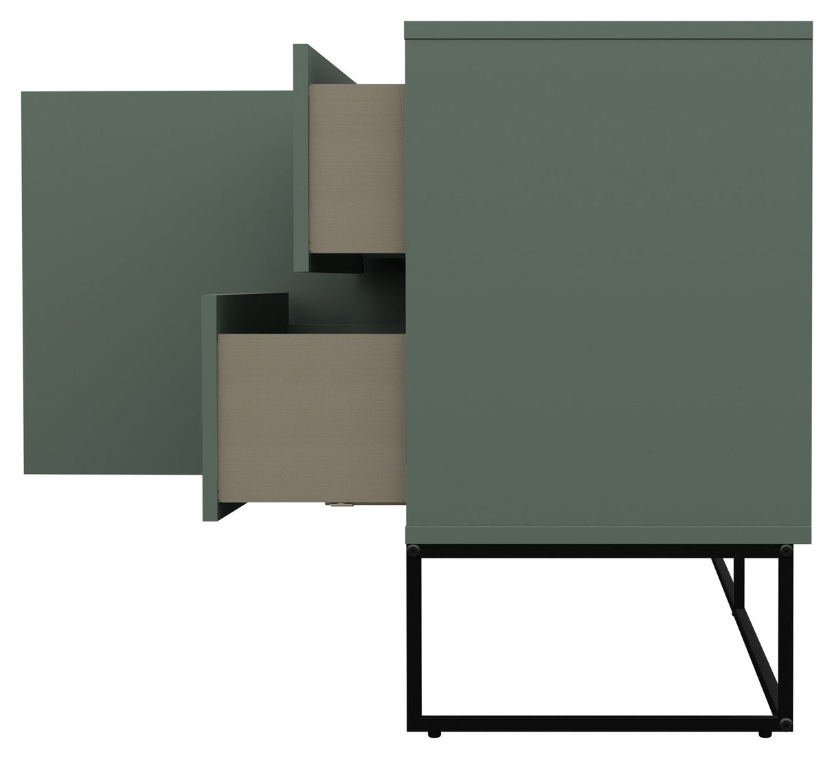 TENZO LIPP Sideboard w. 2 drawers - Matte green