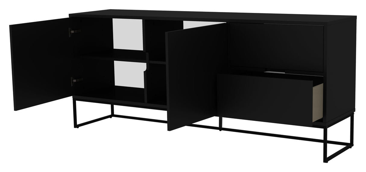 TENZO LIPP Sideboard with 2 doors and 2 drawers, 43x176, Black