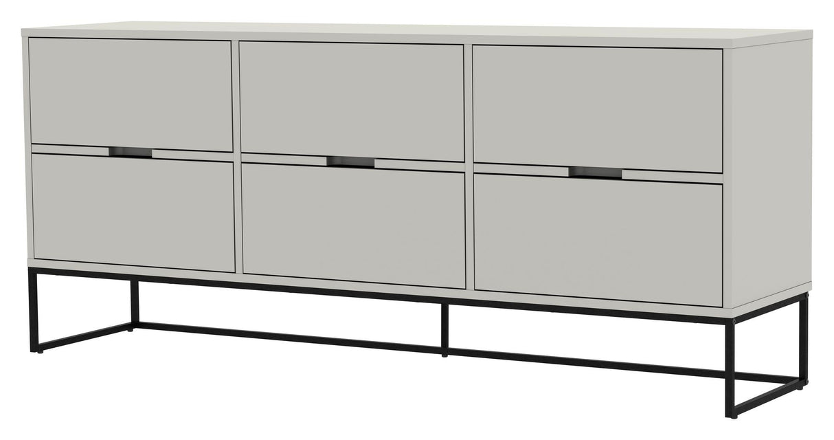 TENZO - LIPP Sideboard with 6 drawers, White