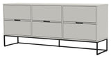 TENZO - LIPP Sideboard with 6 drawers, White