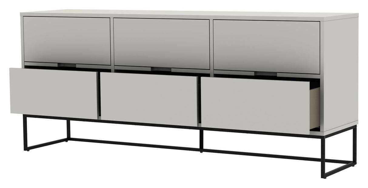 TENZO - LIPP Sideboard with 6 drawers, White