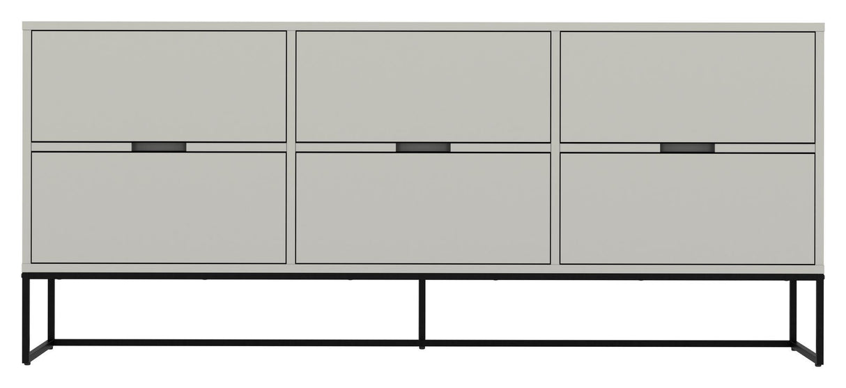 TENZO - LIPP Sideboard with 6 drawers, White