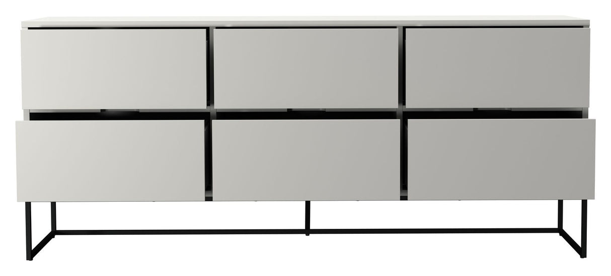 TENZO - LIPP Sideboard with 6 drawers, White