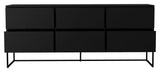 TENZO LIPP Sideboard with 6 drawers, 43x176, Black