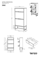 LIPP Shoe cabinet - White