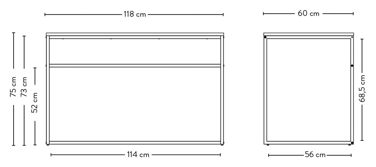 Lipp Desktop 118x75x60 - Green