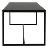 LIPP Dining table 180x90 - Ash/Black