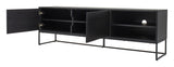 LIPP TV Table 176x40 - Ash/Black