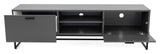 TENZO - Mello TV bench with folding door and drawer, Gray