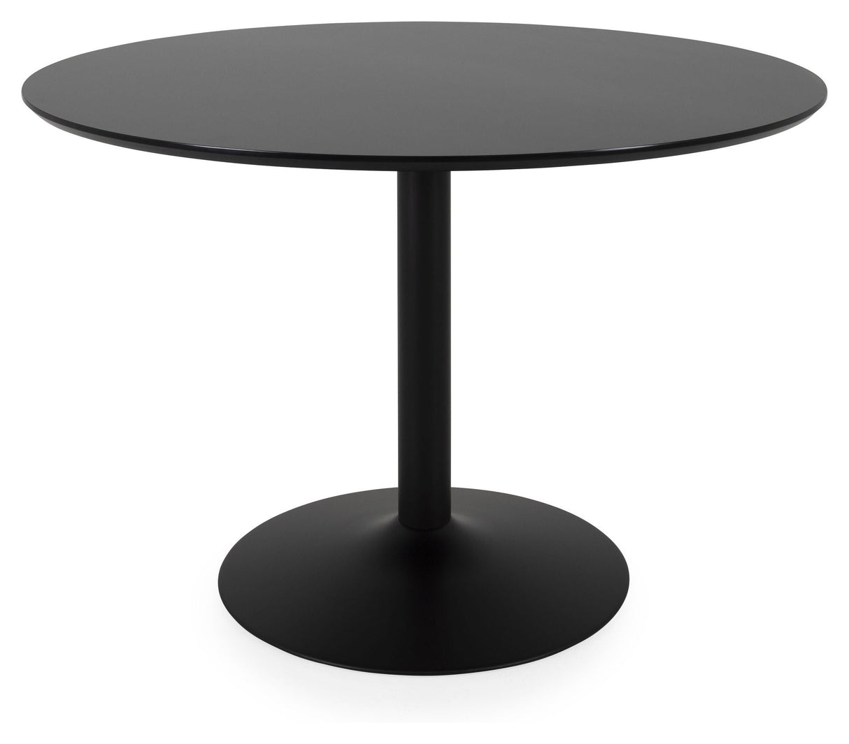 Tenzo Taco Dining table, black HPL, Ø110