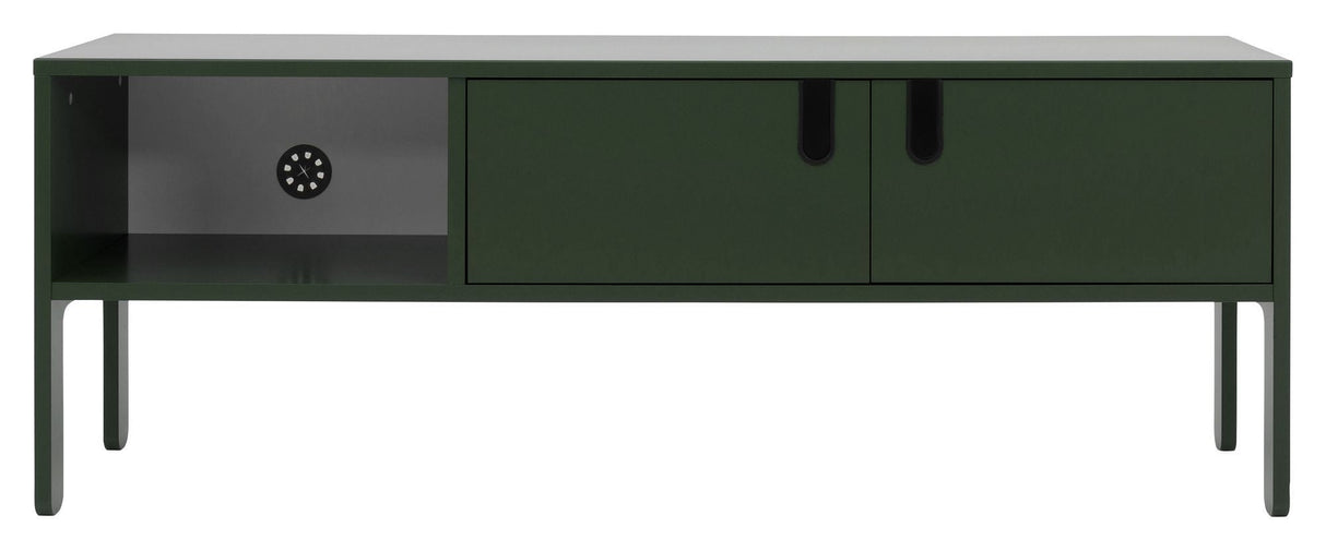 TENZO - Uno TV bench with 2 doors, Green