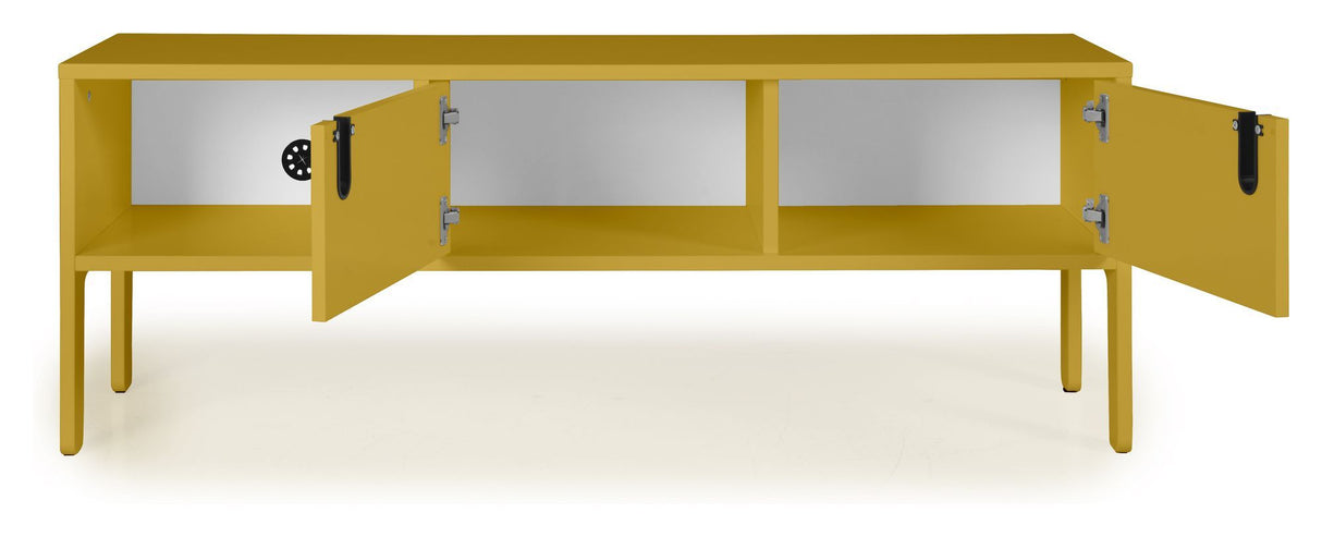 TENZO - Uno TV bench with 2 doors, Mustard