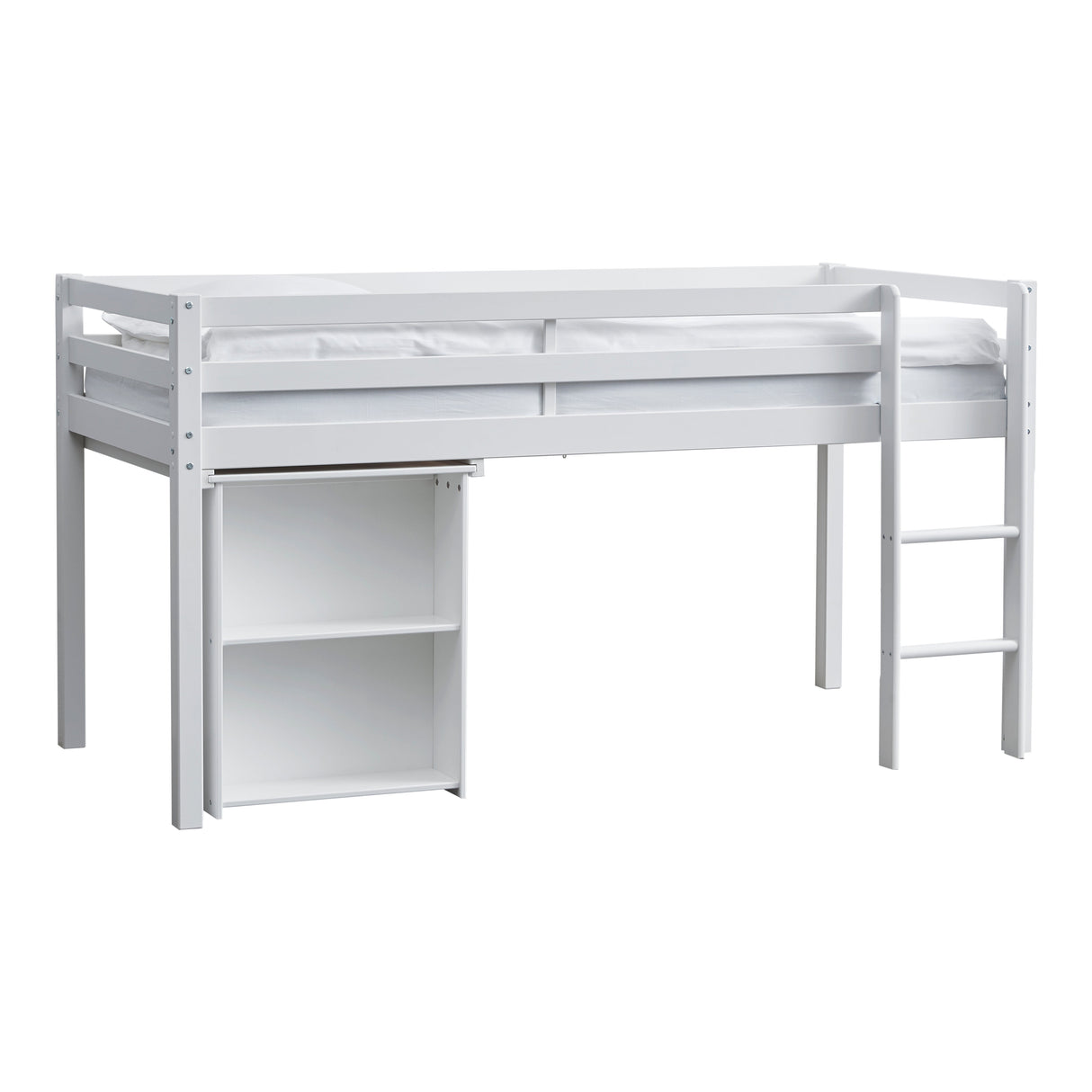 THUKA Semi High Bed 90x200 m/Bedhorse, White