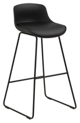 Tina Barstool with cushion, Black Plastic