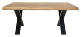 Toulon Coffee table with wavy edge, Oiled Oak, 120x70