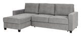 Trieste 2-pers. Sofa with chaise longue, left - Light gray