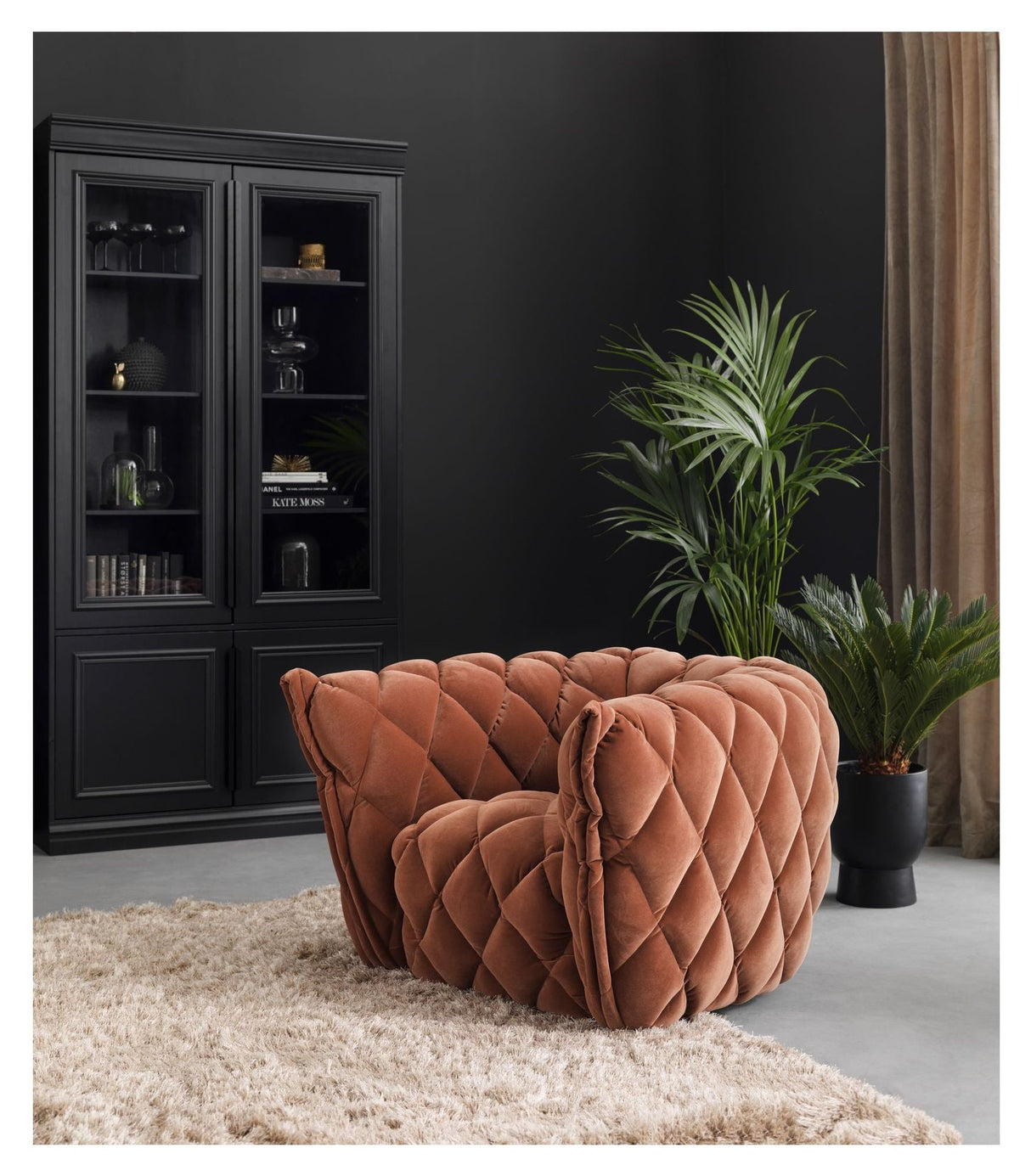 Camill Armchair, Magnolia velour