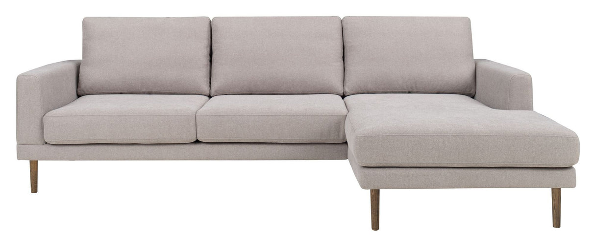 Elmeberg 2-seater sofa with chaise longue, right facing