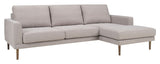 Elmeberg 2-seater sofa with chaise longue, right facing