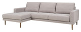 Elmeberg 2-seater sofa with chaise longue, left facing