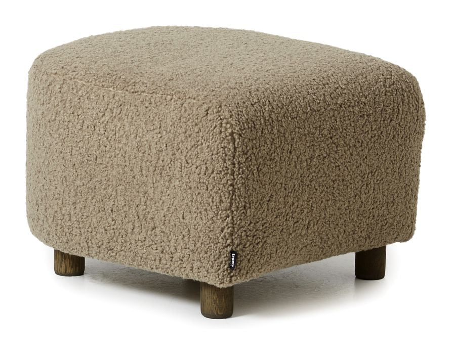 Great Dane stool, Imitation lambskin, Brown