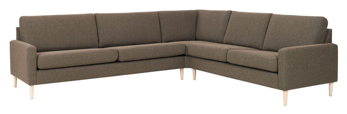 Liliedal Corner sofa, Toffee bouclé