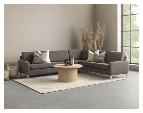 Liliedal Corner sofa, Toffee bouclé