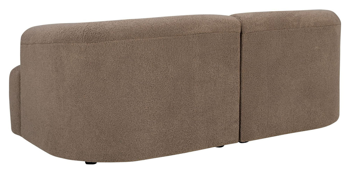 Mindy 2-pers. Sofa, Brown textile