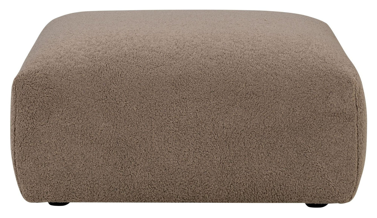 Mindy Pouf, Brown Textile