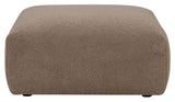 Mindy Pouf, Brown Textile