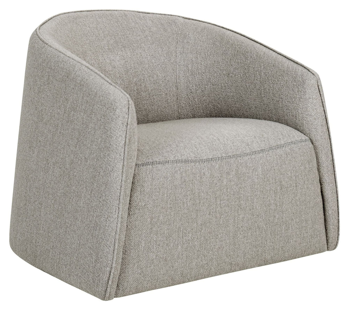 Taffie Armchair with swivel function, beige textile