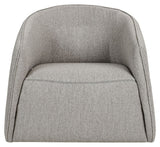 Taffie Armchair with swivel function, beige textile