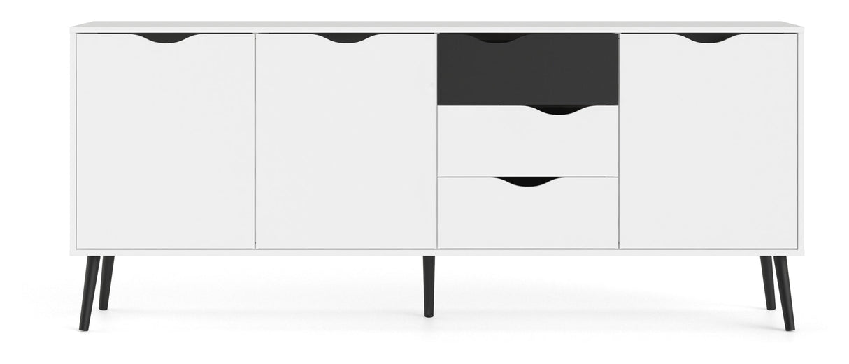 Delta Sideboard w/3 drawers - Black