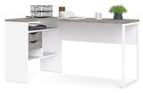 Function Plus Desk, White Oxide Concrete