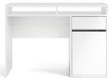 Function Plus Desk with 1 Door - White High Gloss