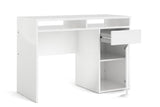 Function Plus Desk with 1 Door - White High Gloss