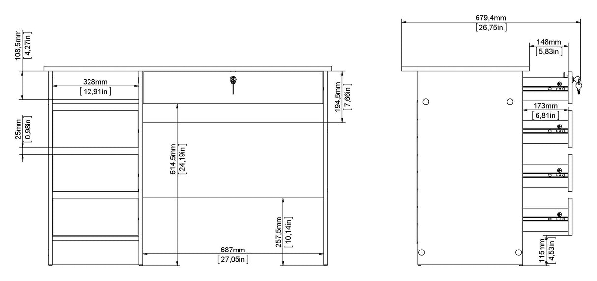 Function Plus Desk Matte Black