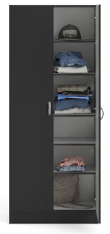 Wardrobe with 2 doors - Black