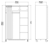 Kit Wardrobe insert, White