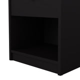 May Bedside table with 1 drawer, Black