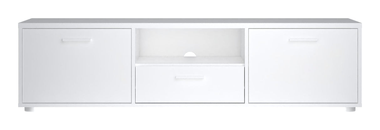 Media TV table with 2 doors, white, B:147