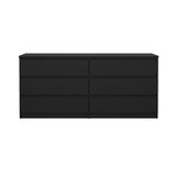 Naia Double Chest w. 6 drawers, Mat Black