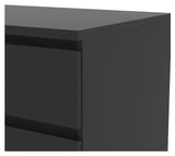 Naia Double dresser w. 6 drawers, Black